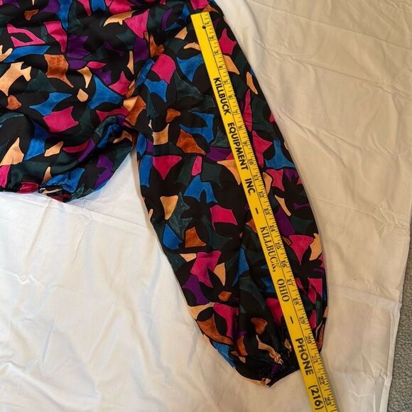 Show me your Mumu good times long sleeved cropped shirt women’s size small color - Picture 7 of 9